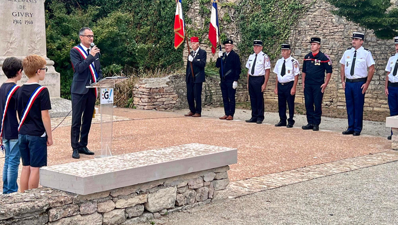 Commémoration du 78e anniversaire de la libération de Givry