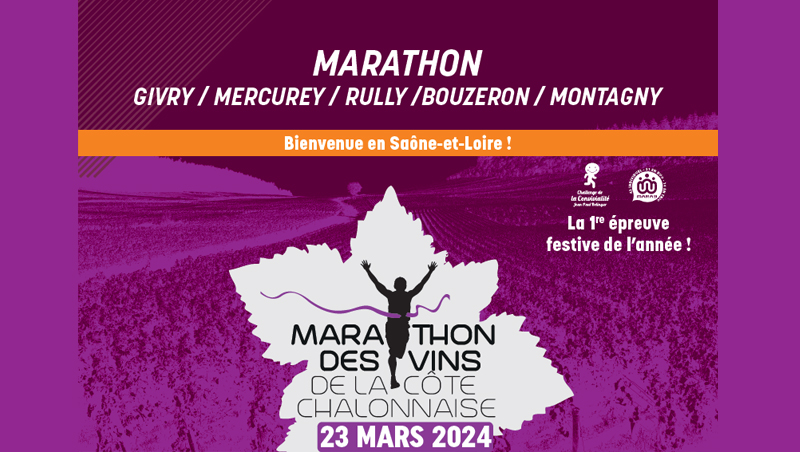 La 6ème édition du Marathon des Vins de la Côte Chalonnaise  va battre tous les records de fréquentation aux courses du samedi 23 mars mati