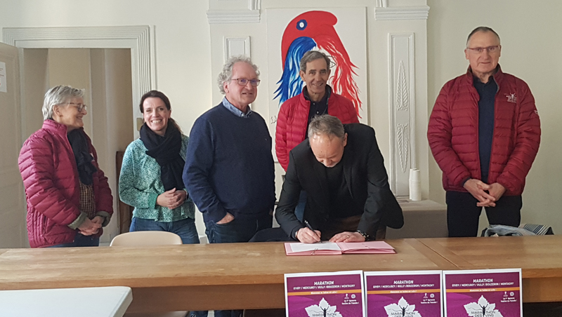 Signature de convention avec l'association "Marathon des Vins de la Côte Chalonnaise" !