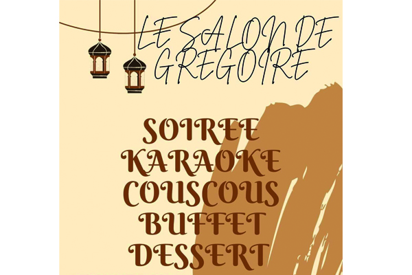 Soirée Karaoké Couscous au Restaurant Le Salon de Grégoire !