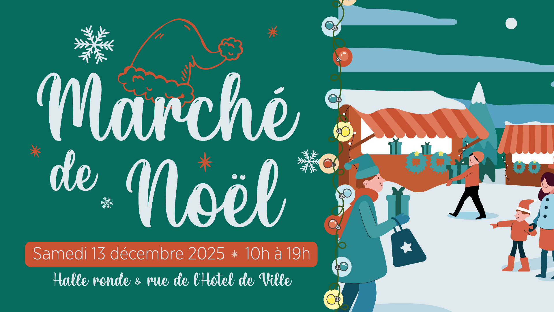 Samedi 13 décembre de 10h à 19h : Marché Artisanal et Gourmand de Givry !