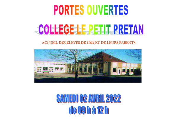 Portes Ouvertes - Collège Le Petit Prétan