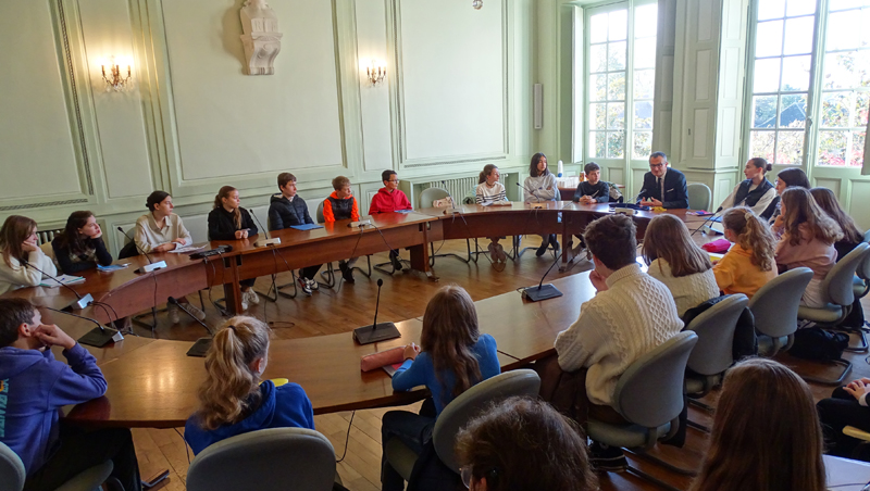 Rencontre avec les élèves délégués du Collège Le Petit Prétan