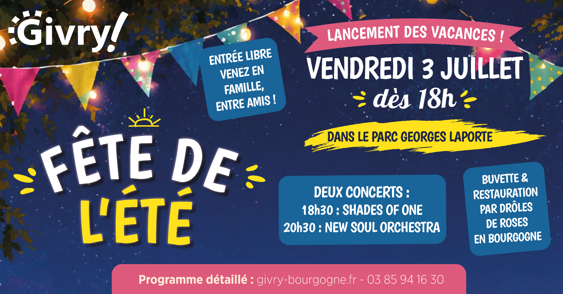 Fête de l'Été le vendredi 3 juillet : lançons ensemble les vacances !